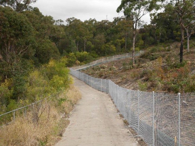 cycleway fencing - Chainwire Fencing Newcastle
