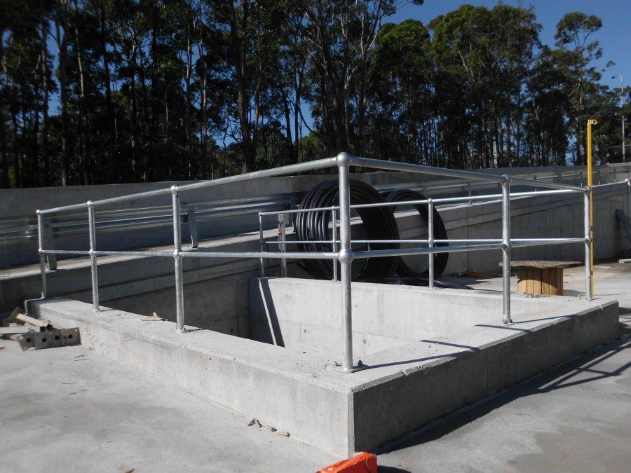 galvanised pipe handrails - Chainwire Fencing Newcastle