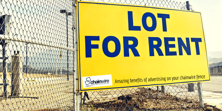 Amazing benefits of advertising on your chainwire fence