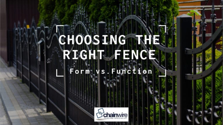 Choosing the Right Fence: Form vs. Function