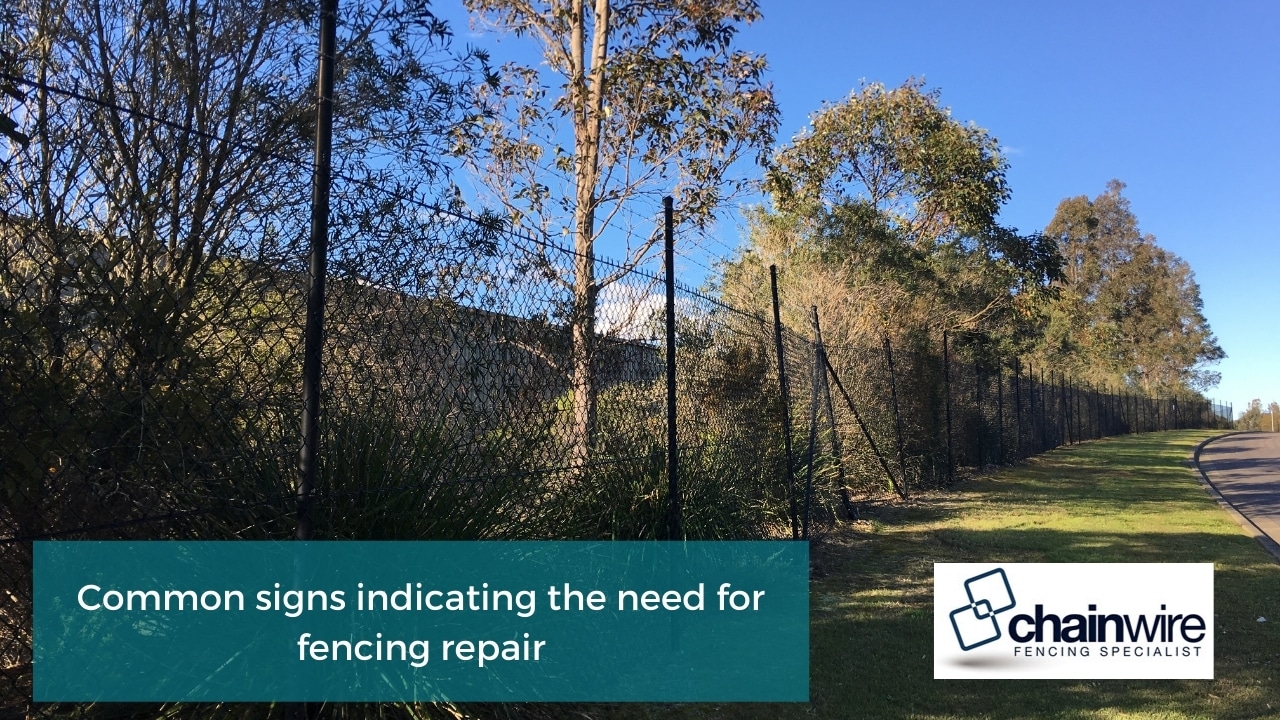 Common signs indicating the need for fencing repair