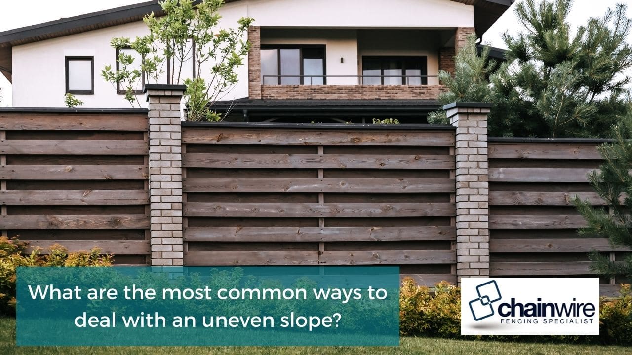 What are the most common ways to deal with an uneven slope?