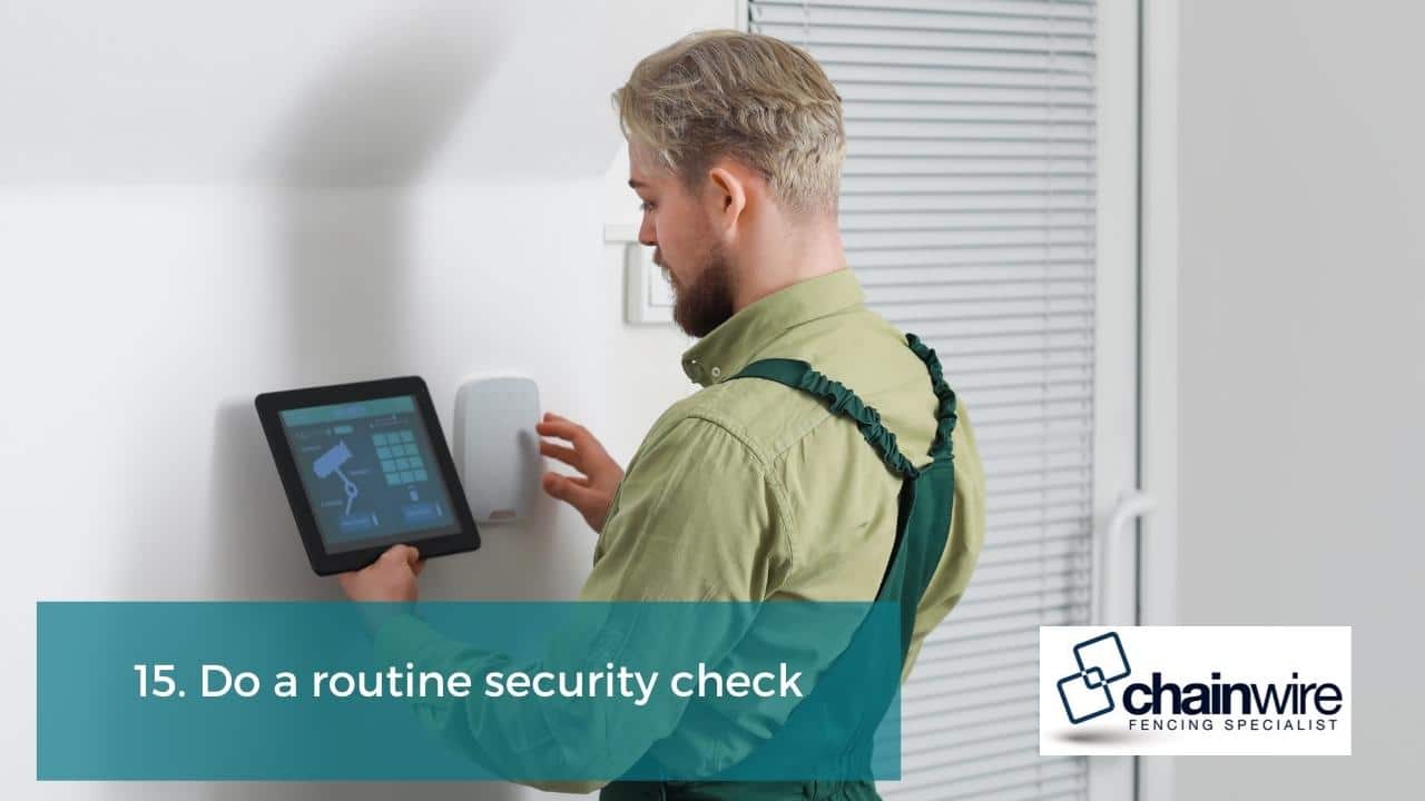 Do a routine security check