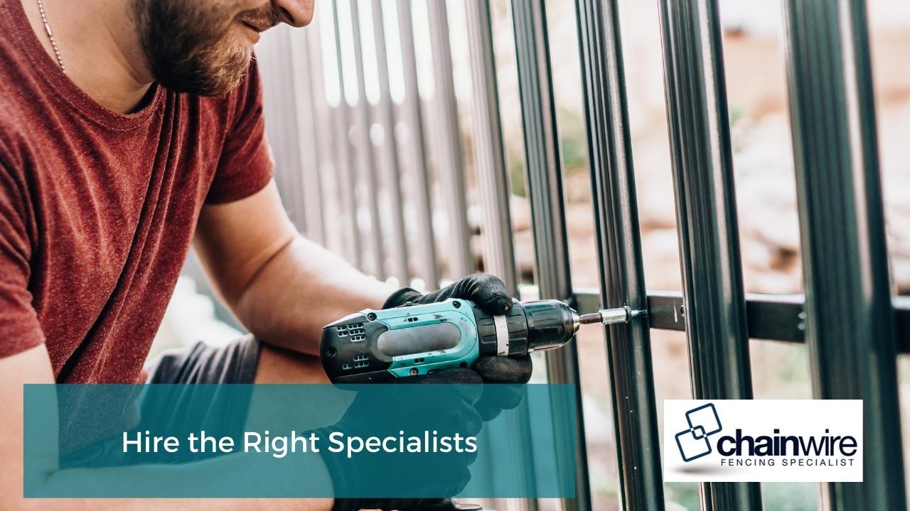 Hire the Right Specialists