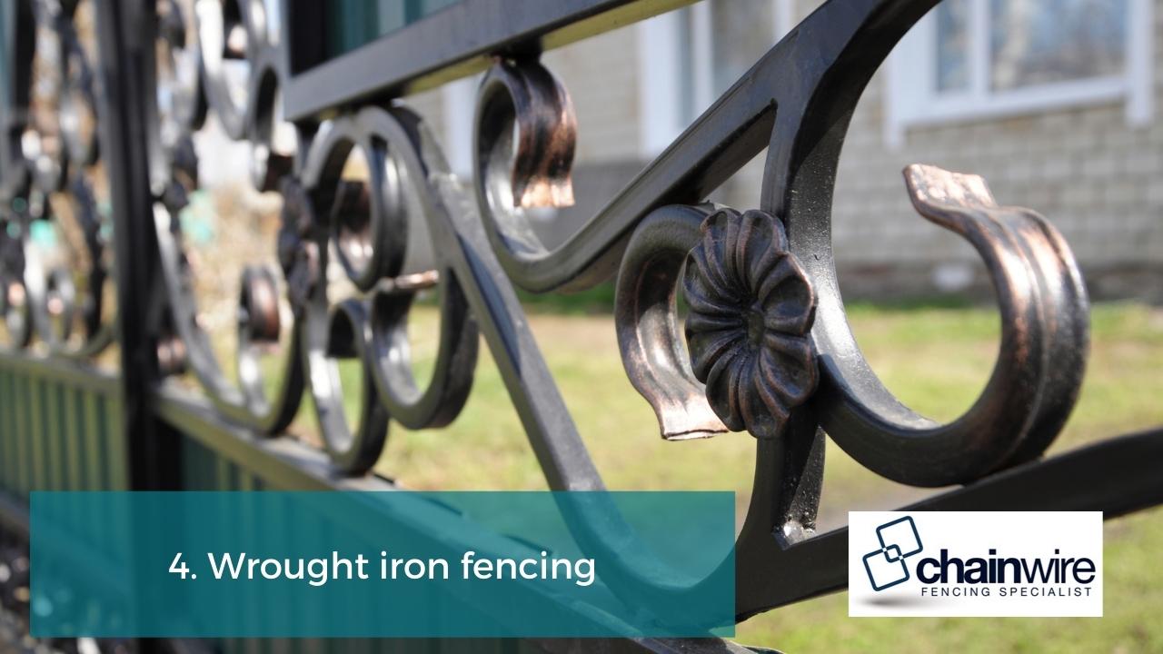 4. Wrought iron fencing
