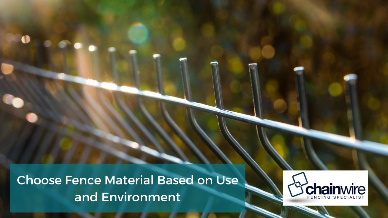Choose Fence Material Based on Use and Environment