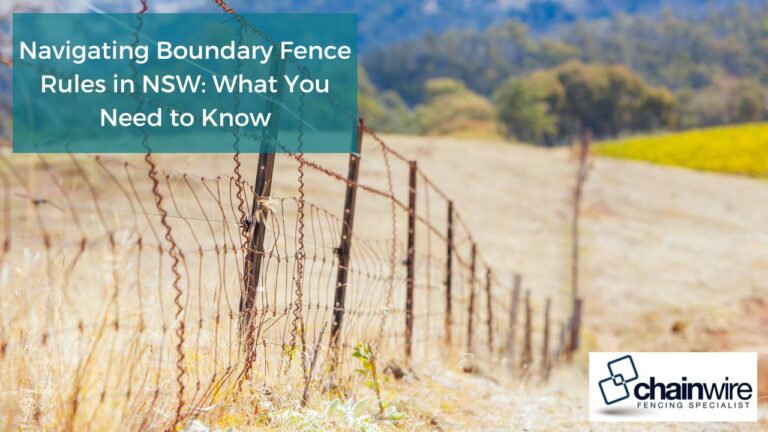 Navigating Boundary Fence Rules in NSW: What You Need to Know
