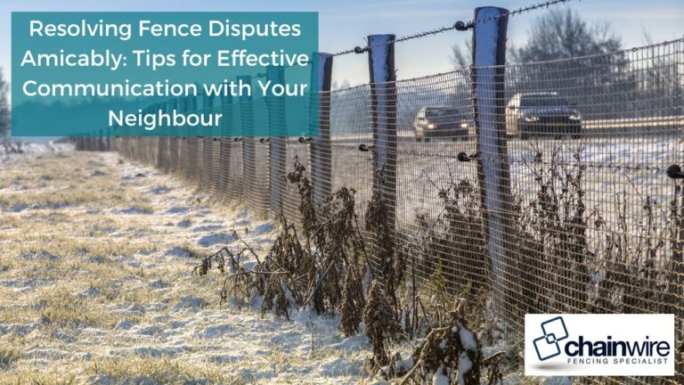 Resolving Fence Disputes Amicably: tips for effective communication with your neighbour