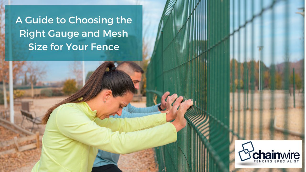 A Guide to Choosing the Right Gauge and Mesh Size for Your Fence