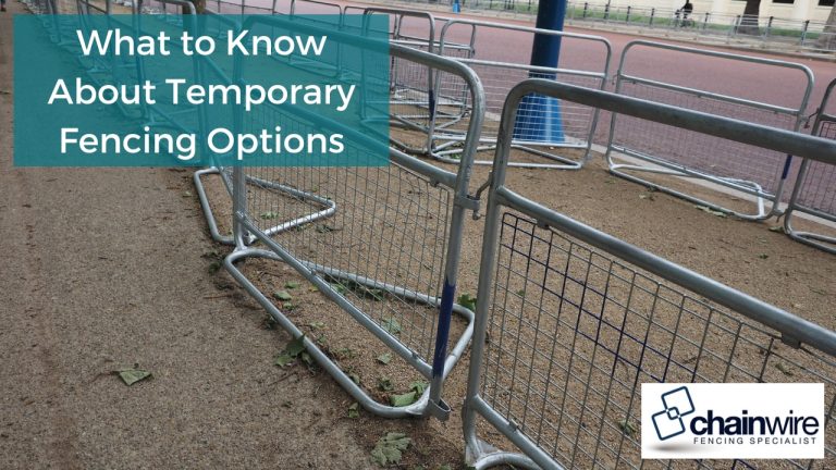 What to Know About Temporary Fencing Options